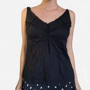 Black vintage tank top